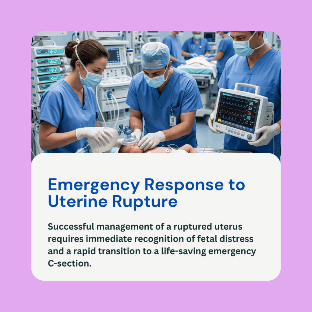 Uterine rupture during labor malpractice