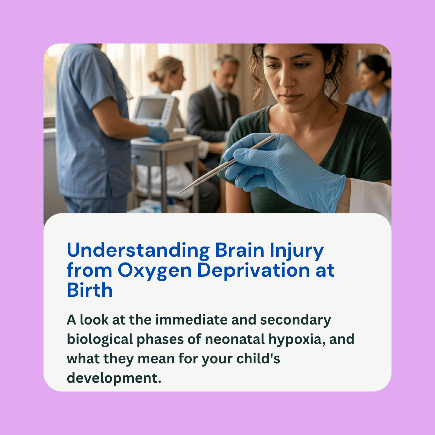 lack of oxygen during birth brain damage
