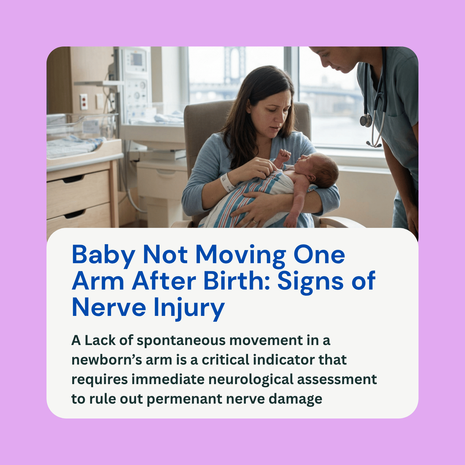 Baby not moving one arm after birth