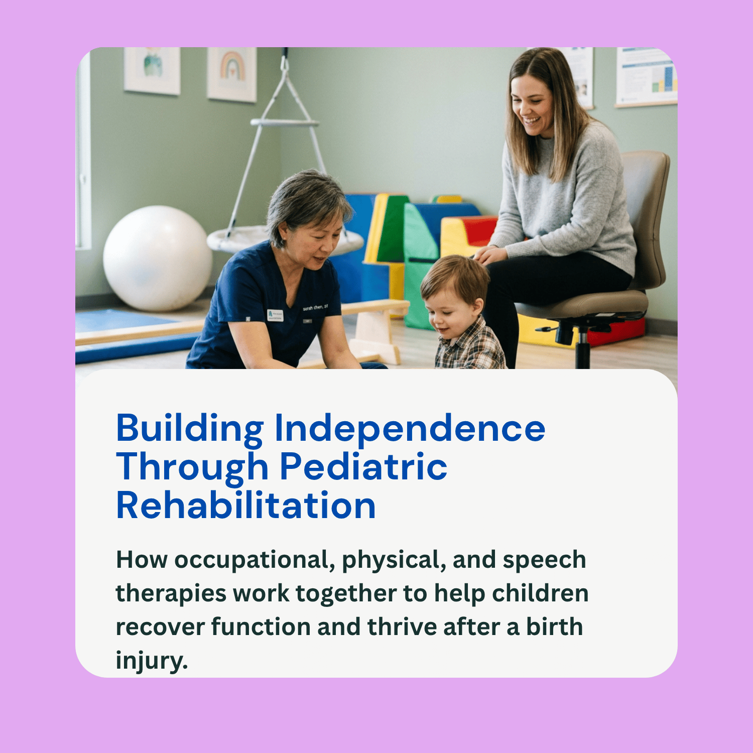 birth injury rehabilitation