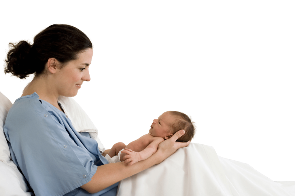 Mother Holding Child Profile 1